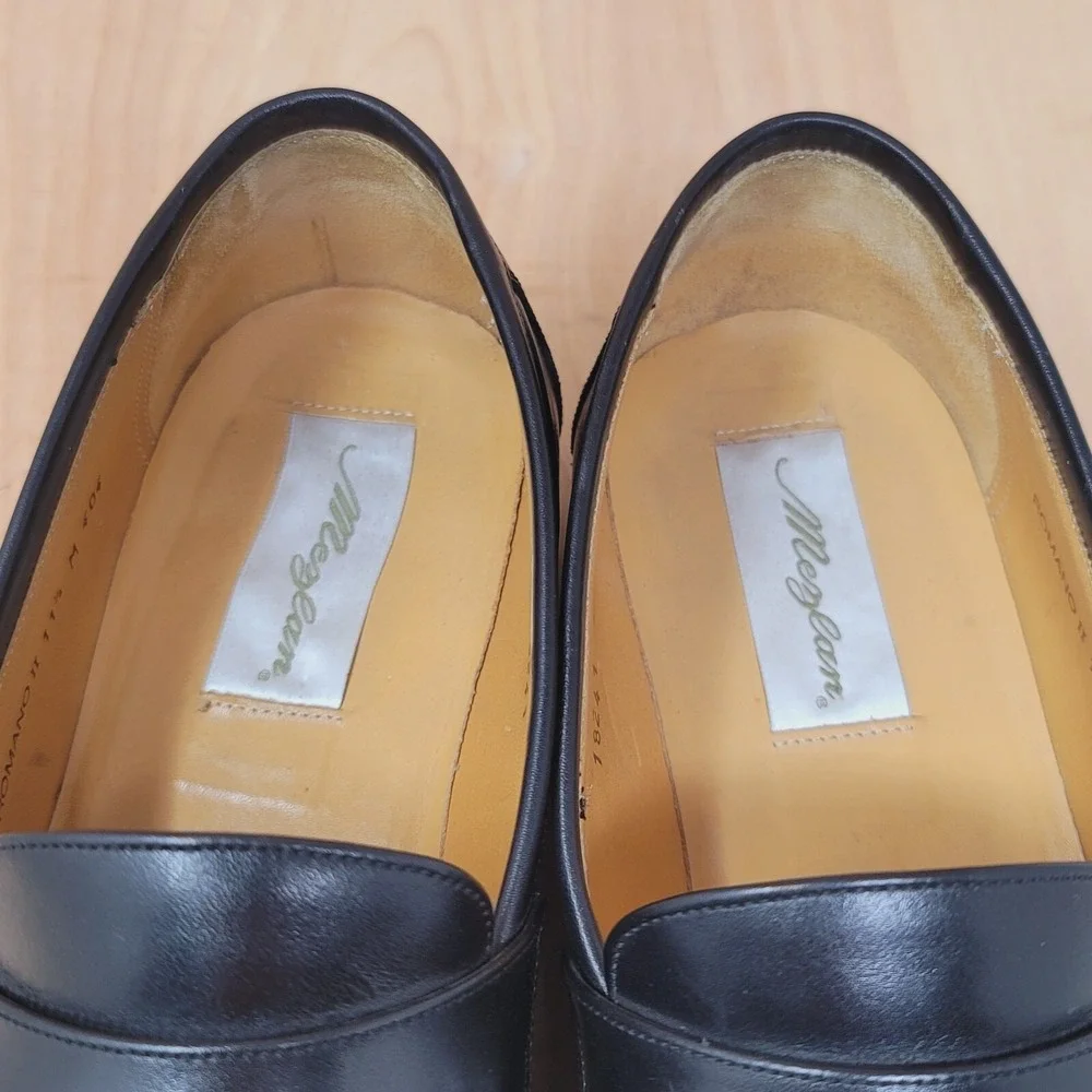 Mezlan Mens Loafers Size 11.5 M Black Leather Tassel Kiltie Dress Shoes Romano
